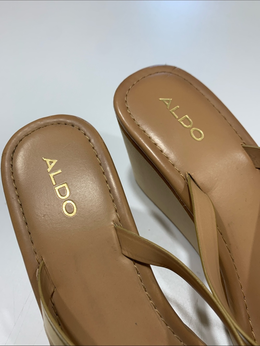 Aldo neutral summer wedge 6.5 - Picture 5 of 7